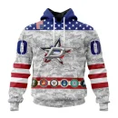 Hoodie NHL Dallas Stars Armed Forces Appreciation St2201