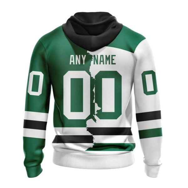 Hoodie NHL Dallas Stars Personalize Home Mix Away Kits - Image 2