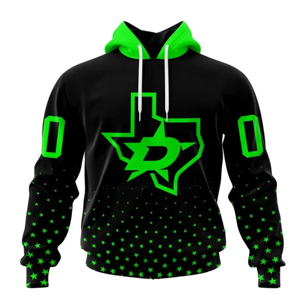 Hoodie NHL Dallas Stars Special Blackout Design St2401