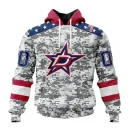 Hoodie NHL Dallas Stars Special Camo Design For Veterans Day St2301