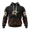 Hoodie NHL Dallas Stars Special Design For Black History Month St2401