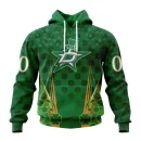 Hoodie NHL Dallas Stars Special Design For St. Patrick's Day St2402