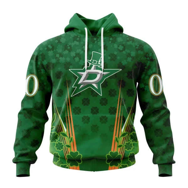 Hoodie NHL Dallas Stars Special Design For St. Patrick's Day St2402