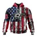 Hoodie NHL Dallas Stars Special Design For Independence Day The Fourth Of July St2401