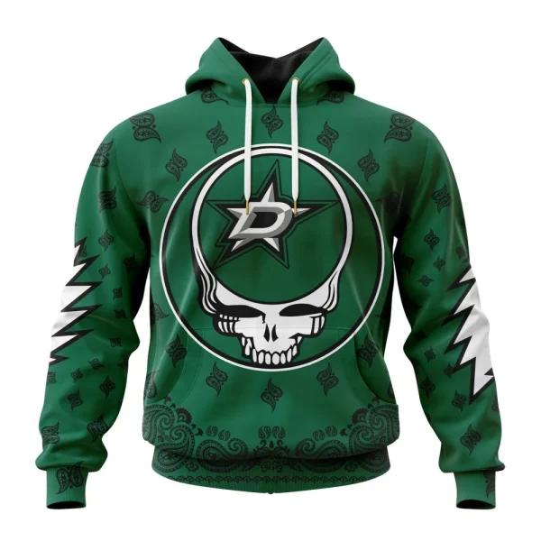 Hoodie NHL Dallas Stars Special Grateful Dead Design St2303
