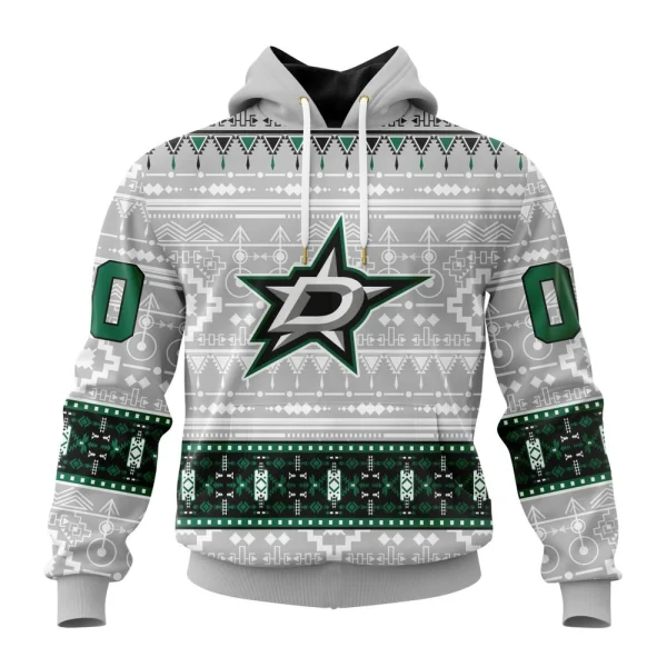 Hoodie NHL Dallas Stars Special Native Design St2302