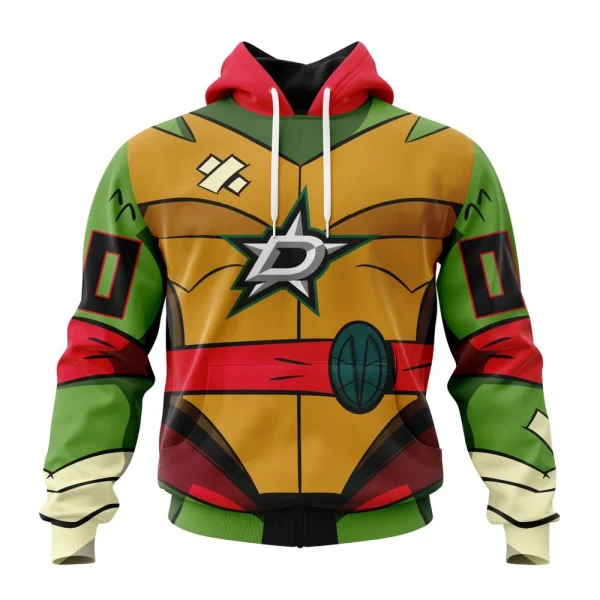 Hoodie NHL Dallas Stars Special Teenage Mutant Ninja Turtles Design St2301