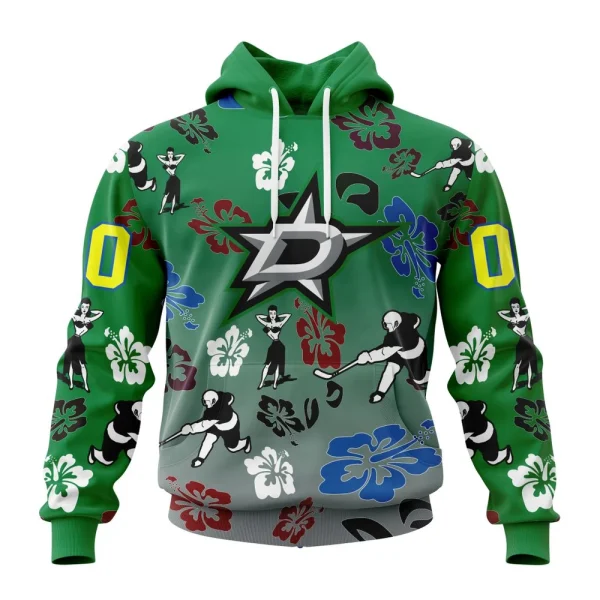 Hoodie NHL Dallas Stars X Hawaii Specialized Design For Hawaiia V0122