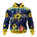 Hoodie NHL Dallas Stars, Specialized Jersey With Spongebob