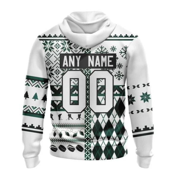 Hoodie NHL Dallas Stars, Specialized Unisex Christmas Is Coming V01 - Image 2