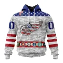 Hoodie NHL Detroit Red Wings Armed Forces Appreciation St2201