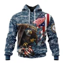 Hoodie NHL Detroit Red Wings Honor Us Navy Veterans St2202