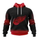 Hoodie NHL Detroit Red Wings Personalize Gradient Series Concept St2301