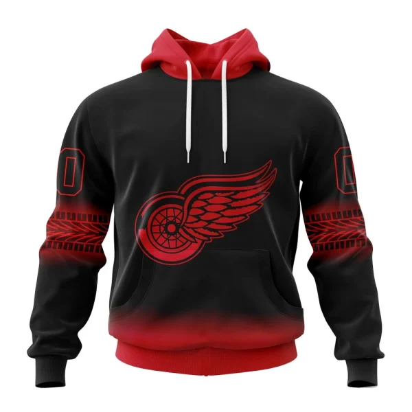 Hoodie NHL Detroit Red Wings Personalize Gradient Series Concept St2301