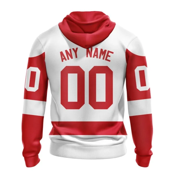 Hoodie NHL Detroit Red Wings Personalized Away Kits - Image 2