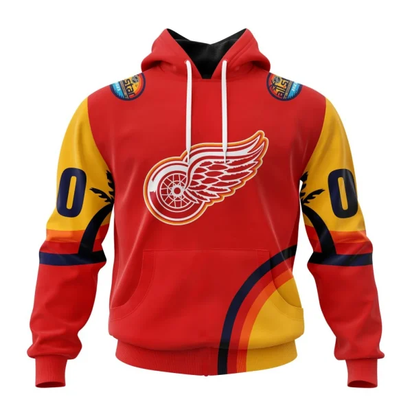 Hoodie NHL Detroit Red Wings Special All-Star Game Design With Florida Sunset