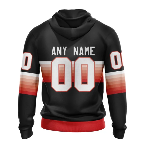Hoodie NHL Detroit Red Wings Special Black And Gradient Design St2301 - Image 2