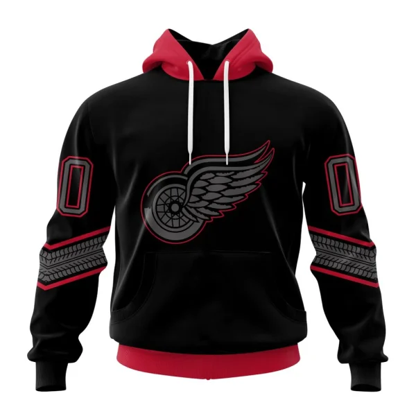 Hoodie NHL Detroit Red Wings Special Blackout Design St2401