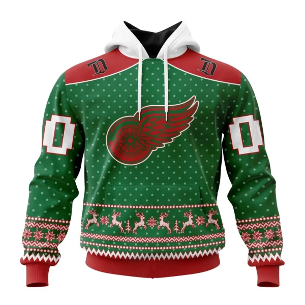 Hoodie NHL Detroit Red Wings Special Christmas Apparel St2201