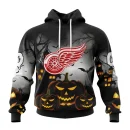 Hoodie NHL Detroit Red Wings Special Design For Halloween St2302