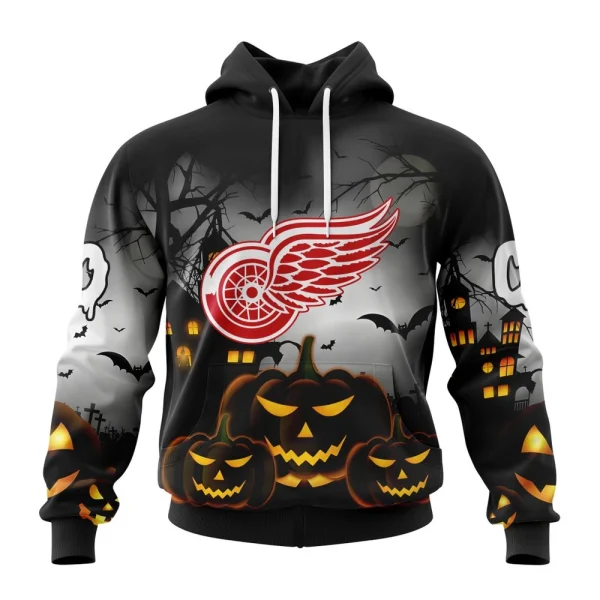 Hoodie NHL Detroit Red Wings Special Design For Halloween St2302