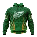 Hoodie NHL Detroit Red Wings Special Design For St. Patrick's Day St2402
