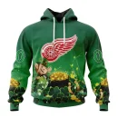 Hoodie NHL Detroit Red Wings Special Design For St. Patrick's Day St2403