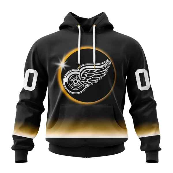 Hoodie NHL Detroit Red Wings Special Eclipse Design St2401