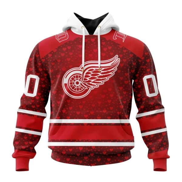 Hoodie NHL Detroit Red Wings Special Gift For Valentines Day St2401