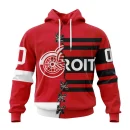 Hoodie NHL Detroit Red Wings Special Home Mix Reverse Retro Personalized Kits