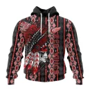 Hoodie NHL Detroit Red Wings Special Skull Native Design St2301