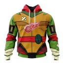 Hoodie NHL Detroit Red Wings Special Teenage Mutant Ninja Turtles Design St2301