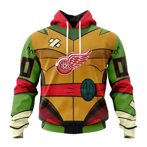Hoodie NHL Detroit Red Wings Special Teenage Mutant Ninja Turtles Design St2301