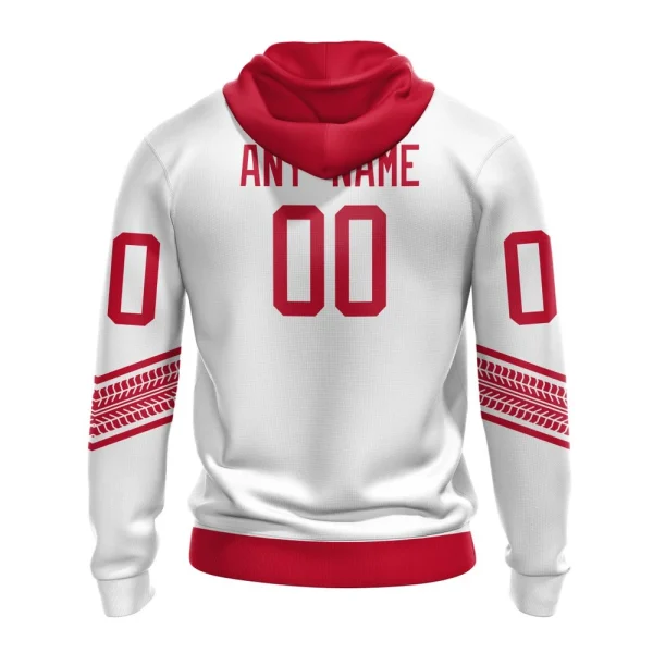 Hoodie NHL Detroit Red Wings Special Whiteout Design St2401 - Image 2