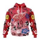 Hoodie NHL Detroit Red Wings X Hawaii Specialized Design For Hawaiia V0122
