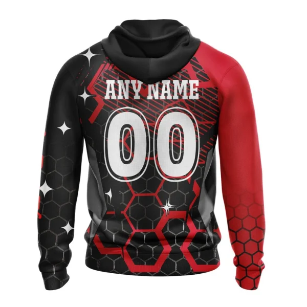 Hoodie NHL Detroit Red Wings, Specialized Design With Motocross Syle V0222 - Image 2