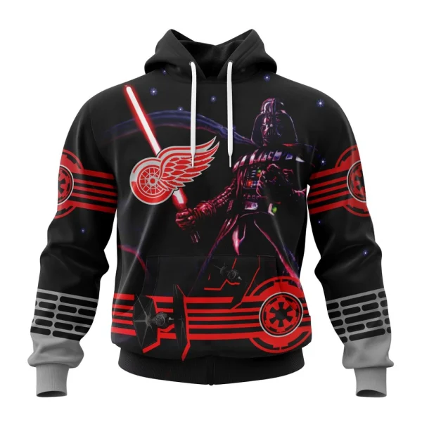 Hoodie NHL Detroit Red Wings, Specialized Starwar Darth Vader Version Jersey