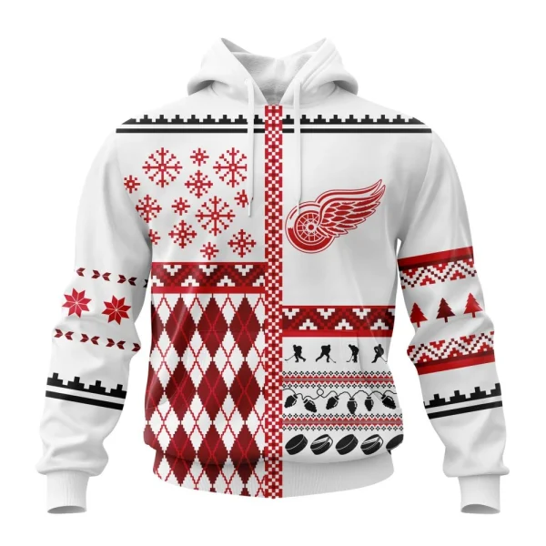 Hoodie NHL Detroit Red Wings, Specialized Unisex Christmas Is Coming V01