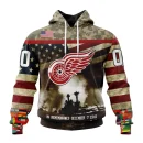 Hoodie NHL Detroit Red Wings, Specialized Unisex Kits Remember Pearl Harbor