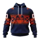 Hoodie NHL Edmonton Oilers Personalize Gradient Series Concept St2301