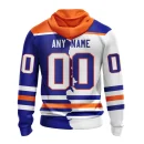 Hoodie NHL Edmonton Oilers Personalize Home Mix Away Kits
