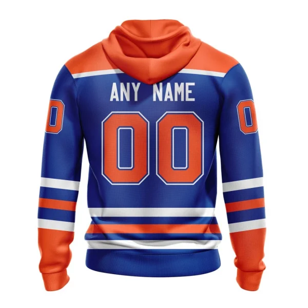 Hoodie NHL Edmonton Oilers Royal Blue Home - Image 2