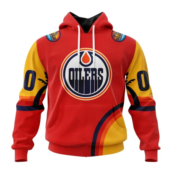 Hoodie NHL Edmonton Oilers Special All-Star Game Design With Florida Sunset