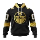 Hoodie NHL Edmonton Oilers Special Black And Gold Design St2401