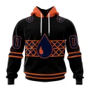 Hoodie NHL Edmonton Oilers Special Blackout Design St2401