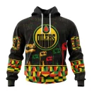 Hoodie NHL Edmonton Oilers Special Design Celebrate Black History Month St2201