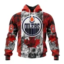 Hoodie NHL Edmonton Oilers Special Design For Canada Day St2401