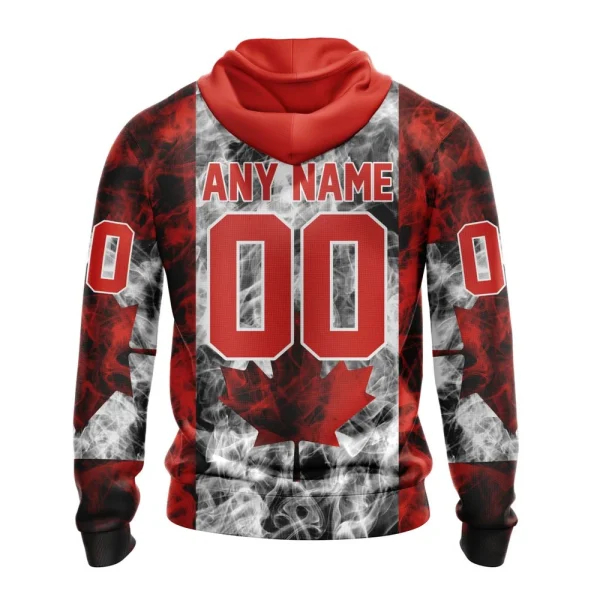 Hoodie NHL Edmonton Oilers Special Design For Canada Day St2401 - Image 2