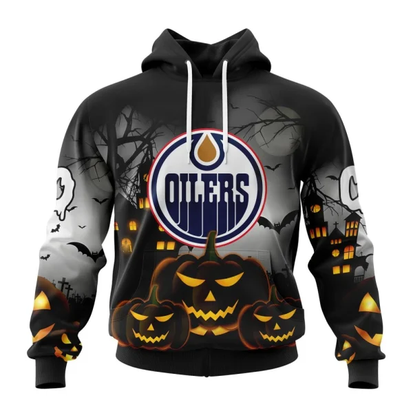 Hoodie NHL Edmonton Oilers Special Design For Halloween St2302