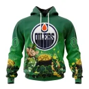 Hoodie NHL Edmonton Oilers Special Design For St. Patrick's Day St2403